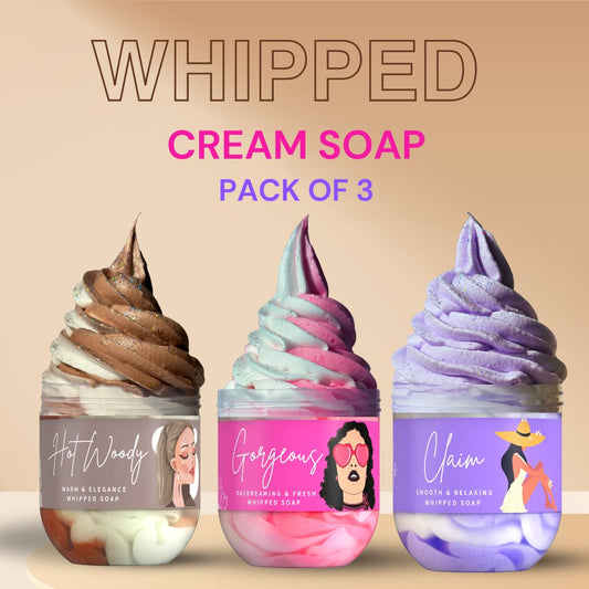Skindae Whipped Cream Soap Pack of 3 Combo